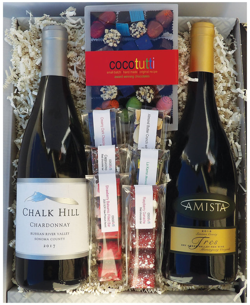 Wine box - Two bottles - your choice of Champagne, Whites and/or Reds