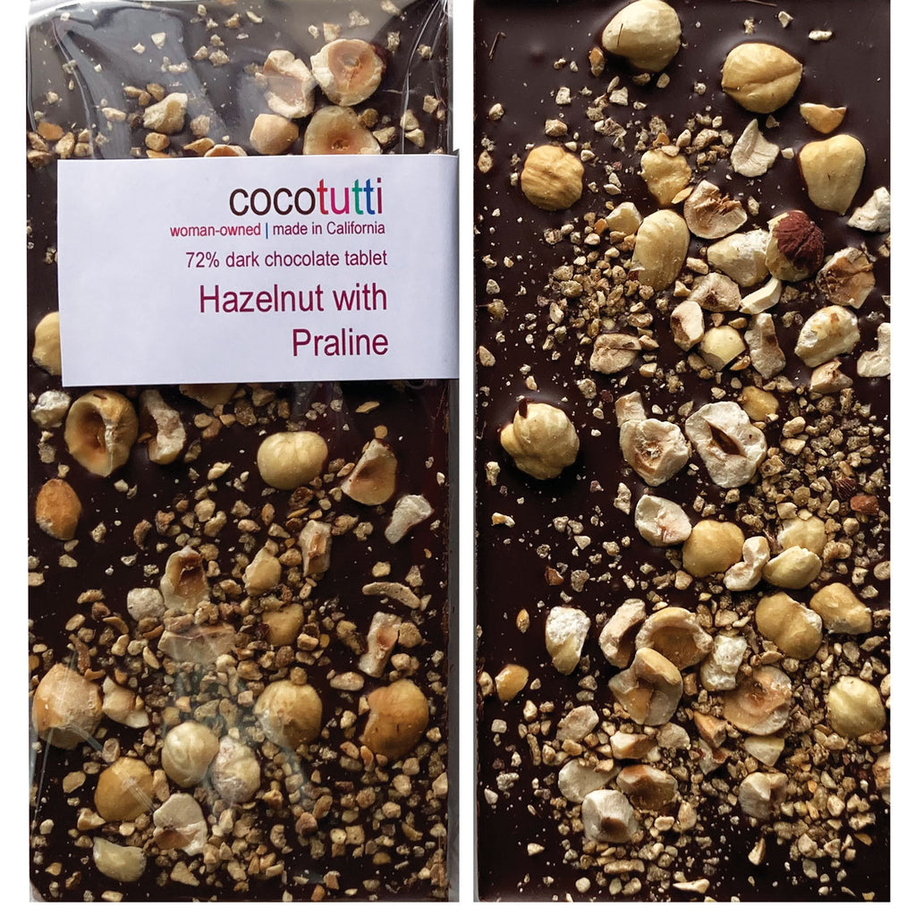 Tablet - 72% Dark Chocolate with Roasted Hazelnuts