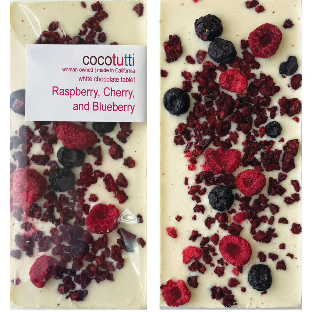 Tablet - White Chocolate with Mixed Fruit